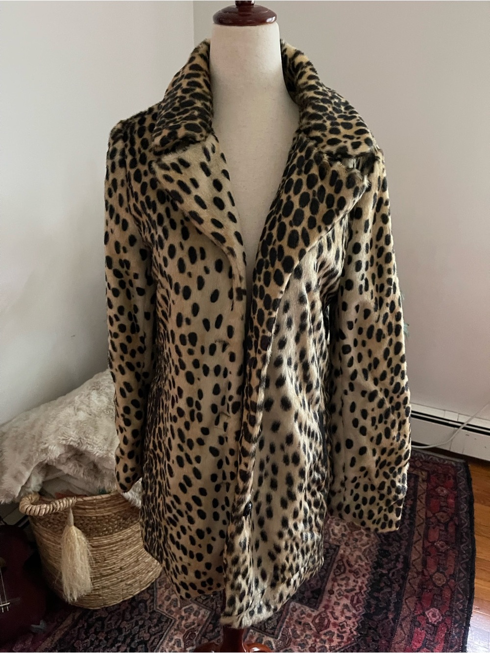 A|wear Leopard Faux Fur Coat – Size 10 / EU 38